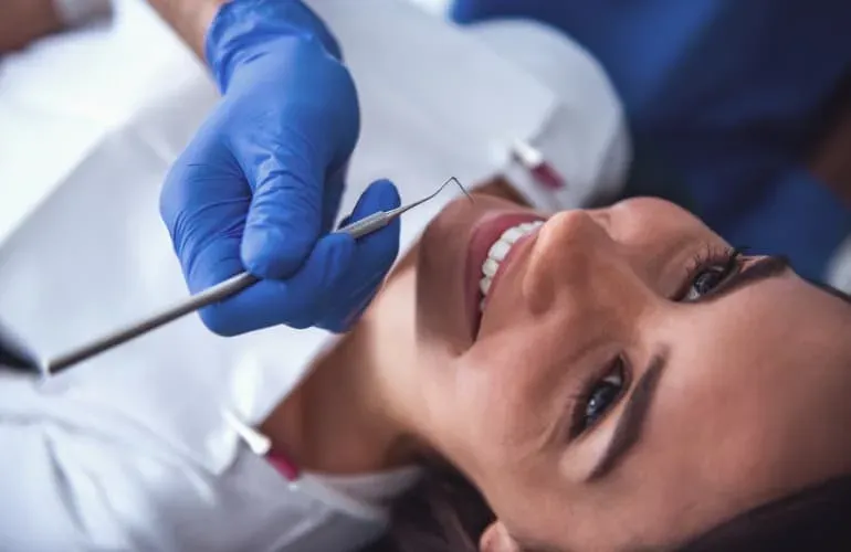 Deep cleaning teeth