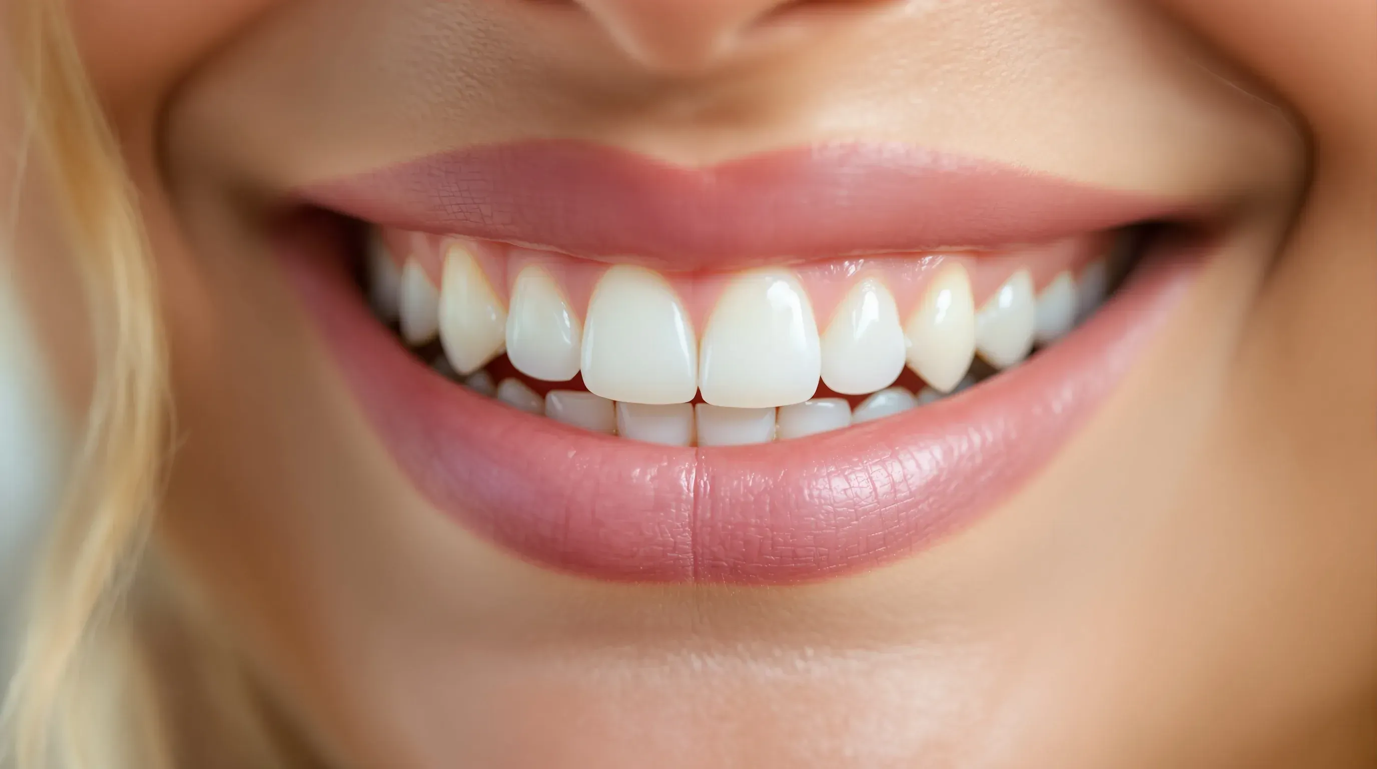 Close-up of a healthy natural smile after dental bonding at Neola Dental, Minneola, FL